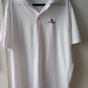 Size Large PETER MILLER Mens White Summer Comfort Polo